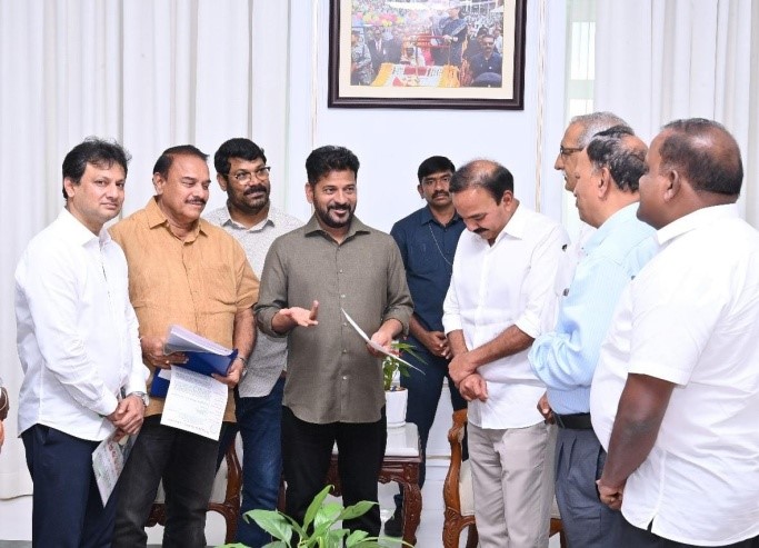 IPEMA President Mr. Uday Singh Bayas with Telangana CM Shri Revanth Reddy 2