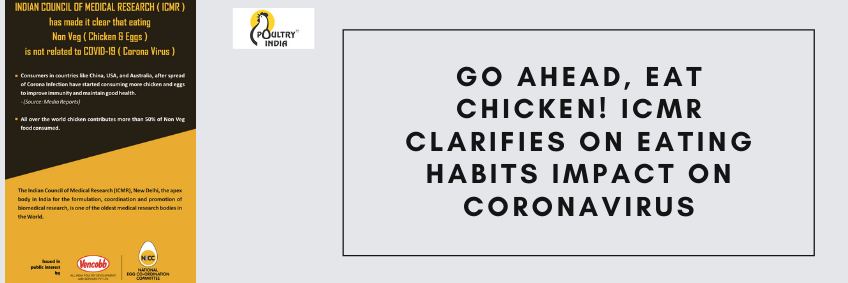 Go ahead, eat chicken! ICMR clarifies on eating habits impact on coronavirus