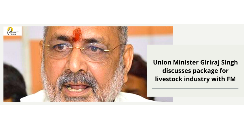 COVID-19 taskforce: Giriraj Singh discusses package for livestock industry with FM COVID-19 taskforce: Giriraj Singh discusses package for livestock industry with FM