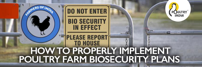 How to properly implement poultry farm biosecurity plans